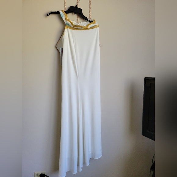 Jovani Dresses & Skirts - JOVANI WHITE BEADED LONG DRESS Nwt size 4